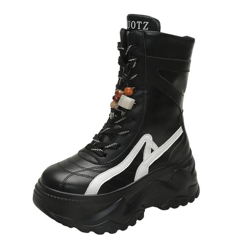 New Women 8CM Chunky Mid-Calf  - Sneaker Zone ulasan dan harga