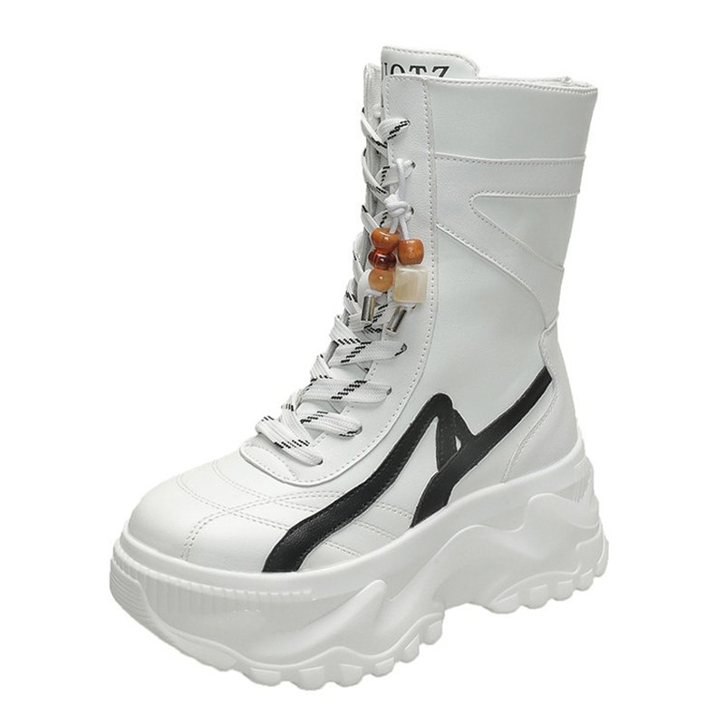 New Women 8CM Chunky Mid-Calf  - Sneaker Zone ulasan dan harga