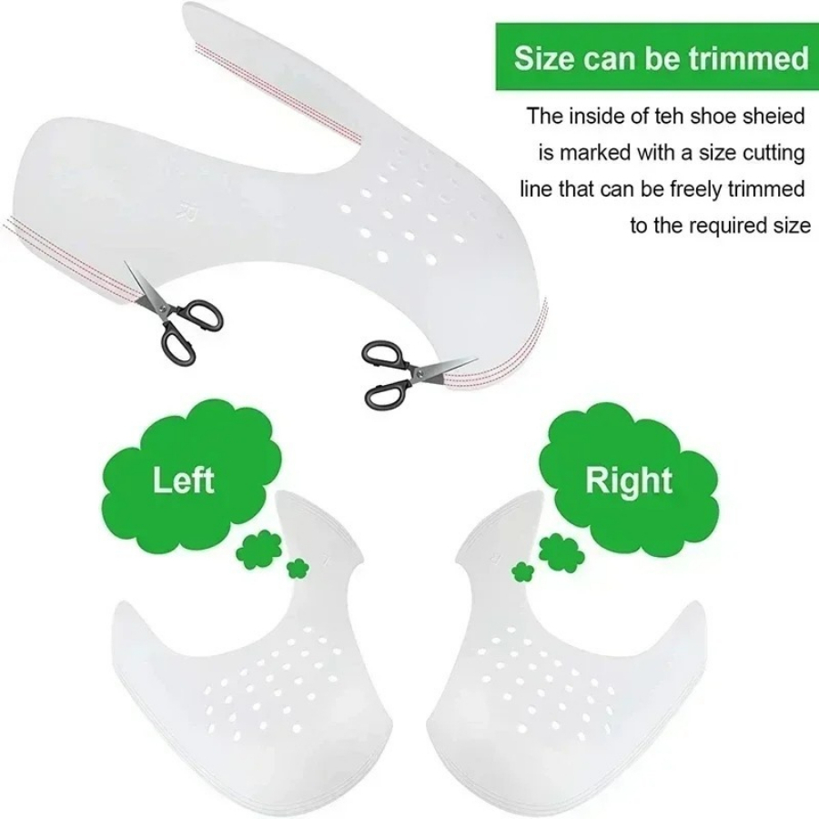 1/4/8Pairs Protector Shoe Anti - Crease Protector Toe ulasan dan harga
