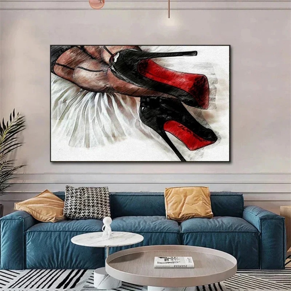 Modern Women Black High Heels  - Waterproof Spray Shoe ulasan dan harga