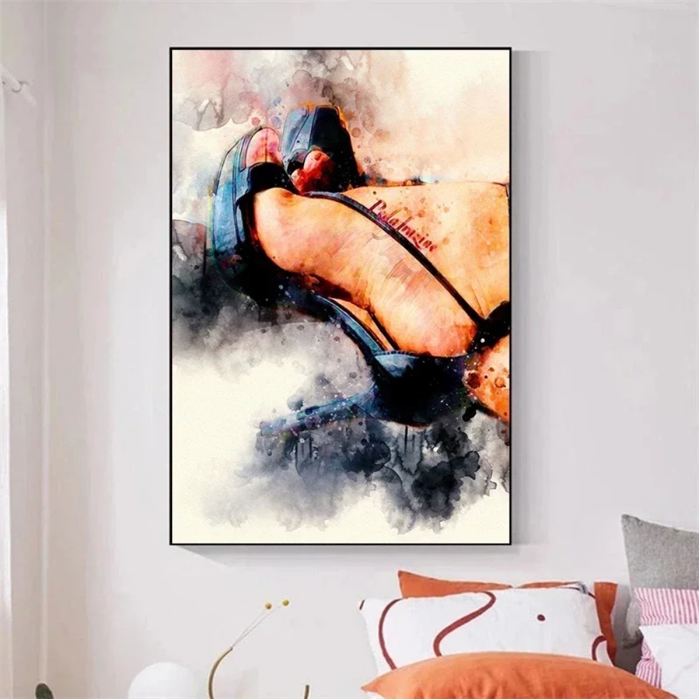 Modern Women Black High Heels  - Waterproof Spray Shoe ulasan dan harga