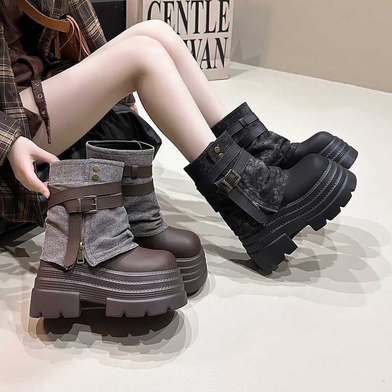 10CM Autumn Chunky Short Boots - Sneaker Zone ulasan dan harga