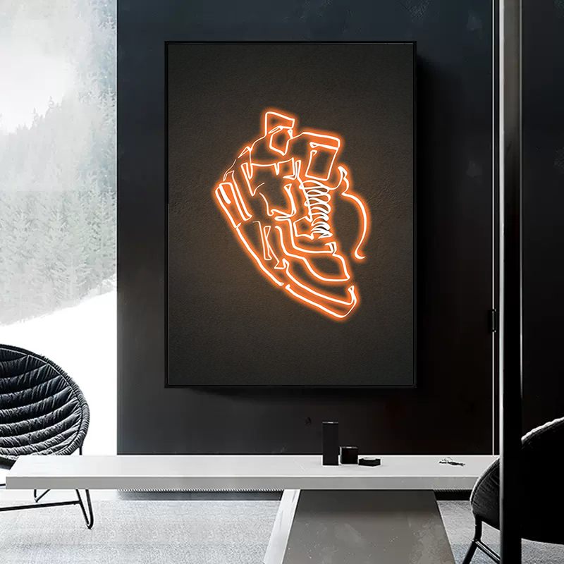 Neon Sign Sneaker Shoes Poster - Waterproof Spray Shoe ulasan dan harga