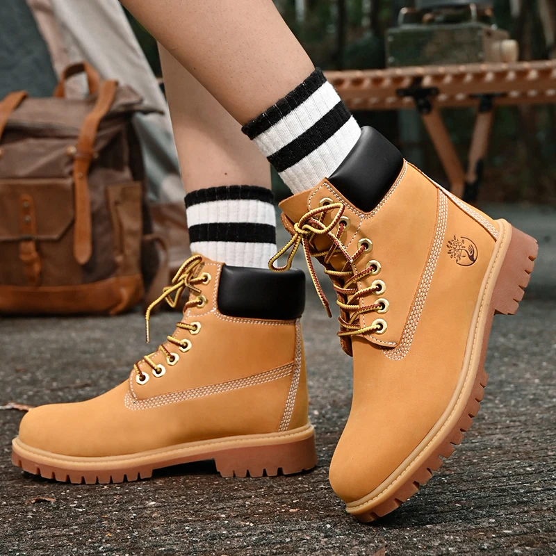 Boots Men High Top Boots Men's - Sneaker Zone ulasan dan harga