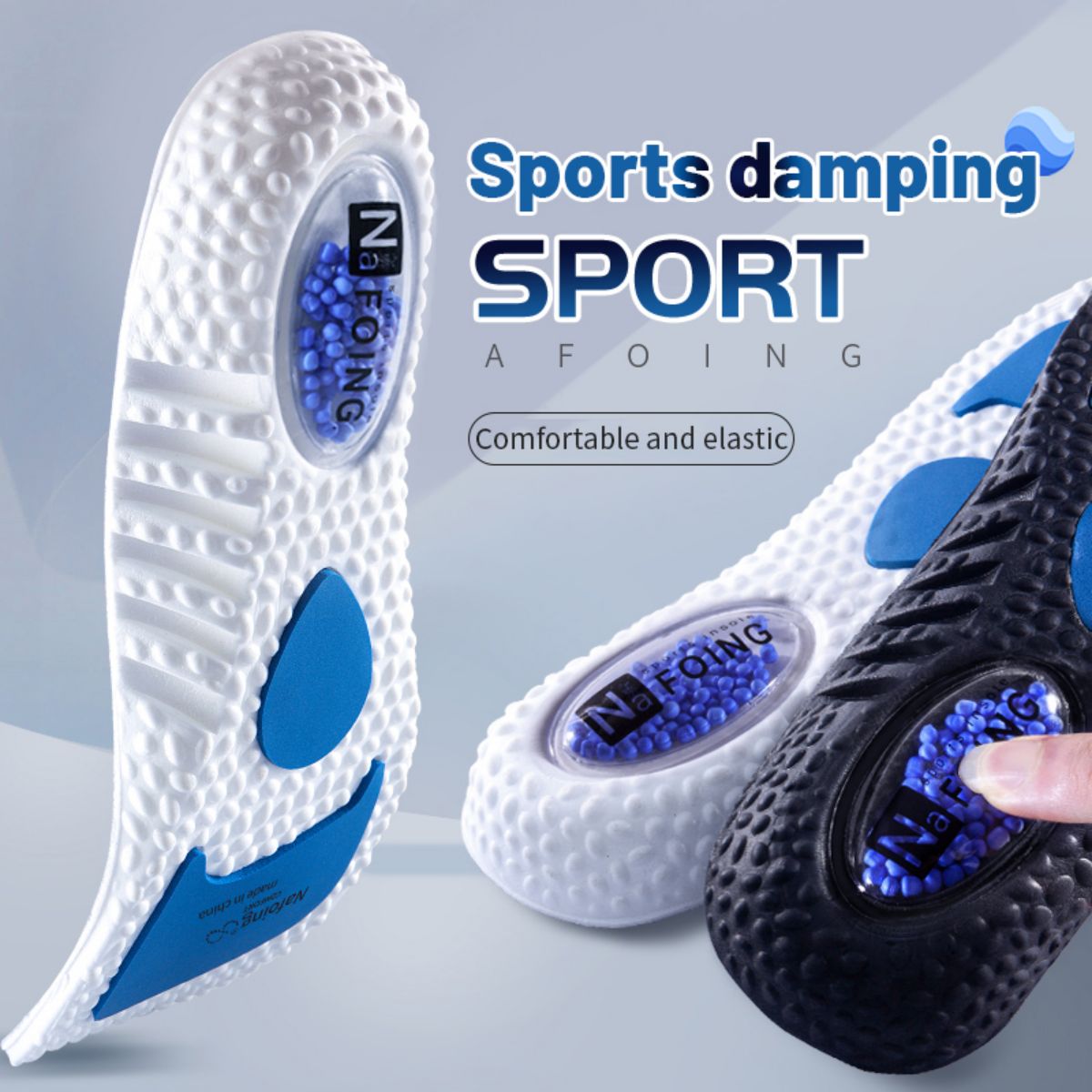1Pair Upgrade Sports Shock Abs - Insole Memory Foam ulasan dan harga