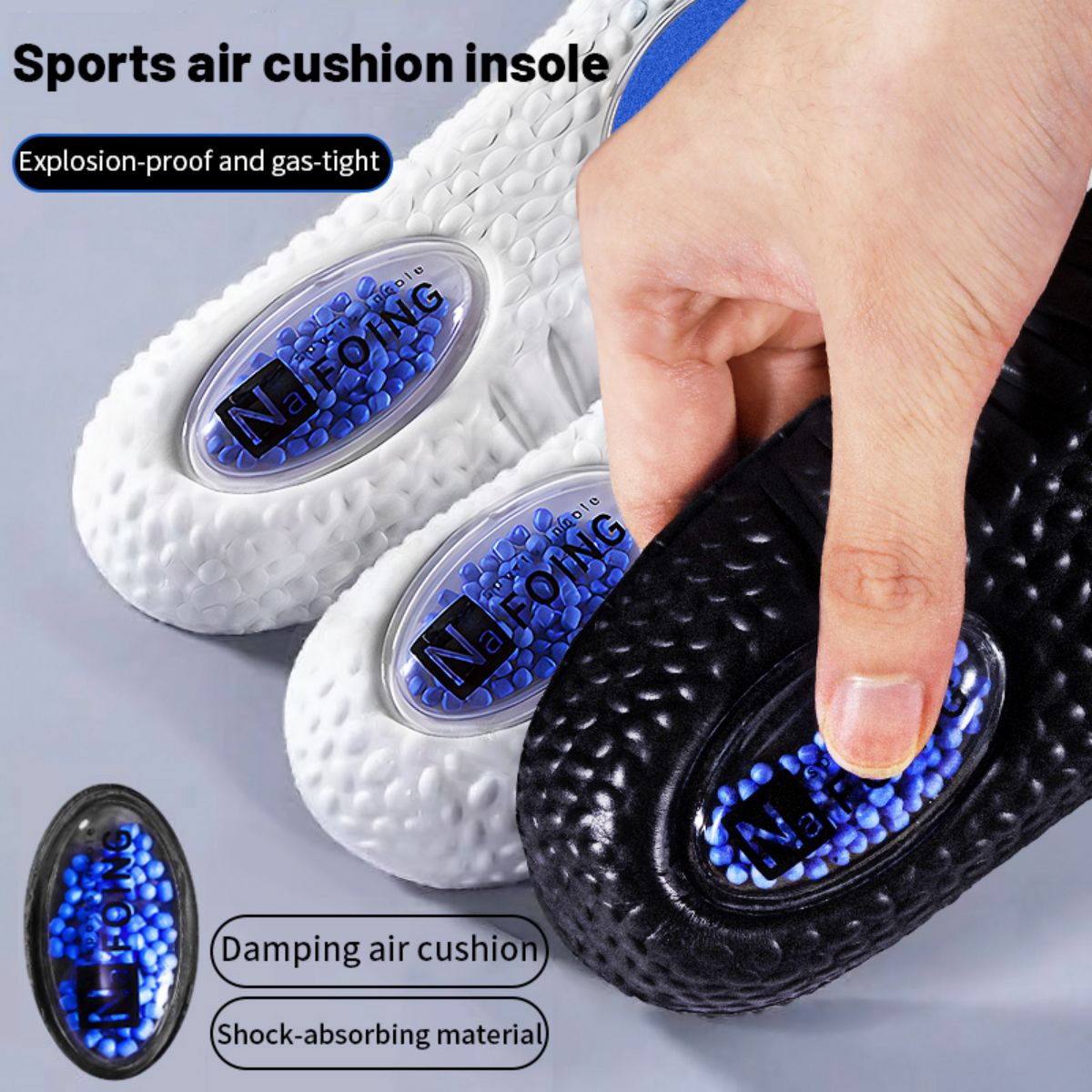 1Pair Upgrade Sports Shock Abs - Insole Memory Foam ulasan dan harga