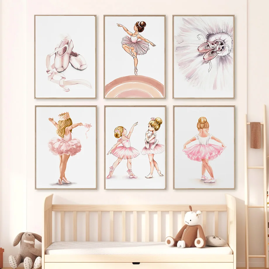 Watercolor Ballet Girls Shoes  - Waterproof Spray Shoe ulasan dan harga
